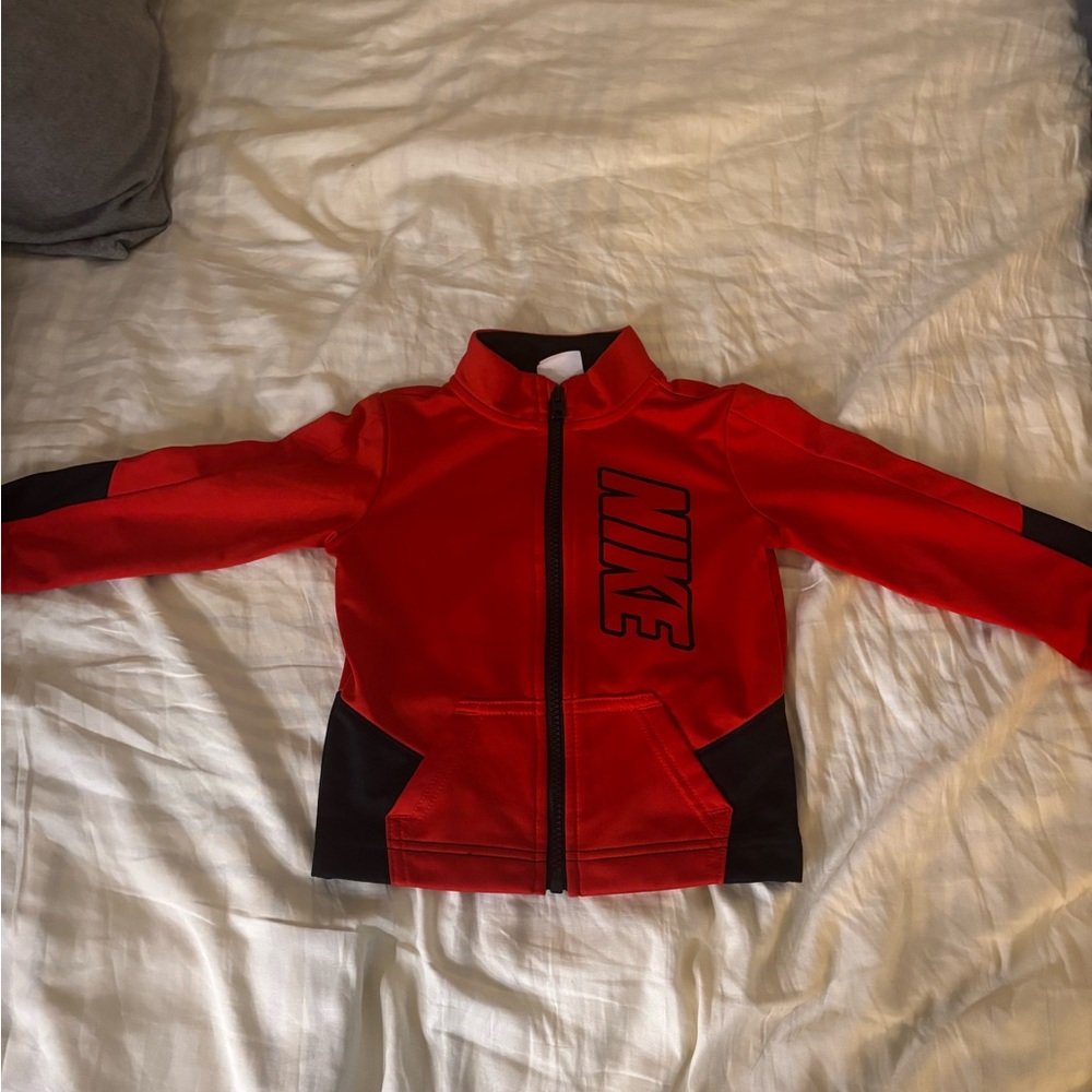 Nike Red and Black Full-Zip Jacket